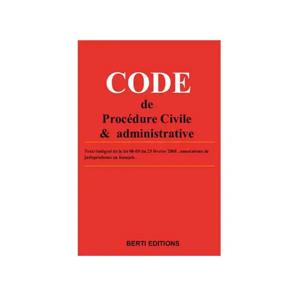 Code de procédure civile et administrative Fr/Ar