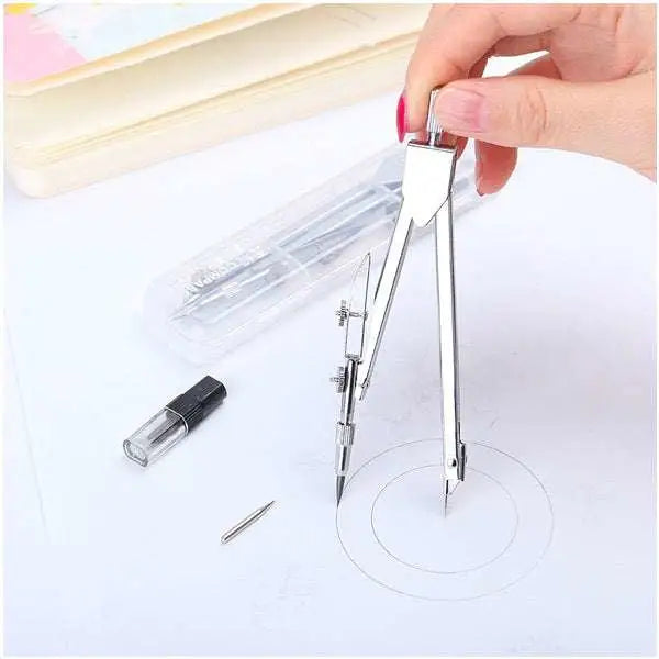 Compas scolaire en métal avec mines Deli