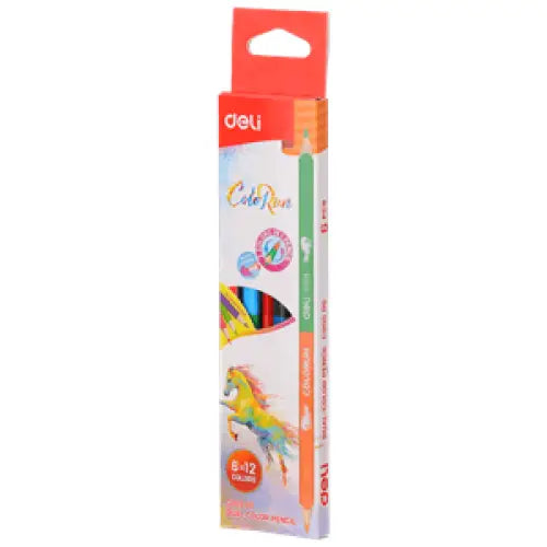 Crayon couleur de 6 GM DUO deli - Guerfi Store