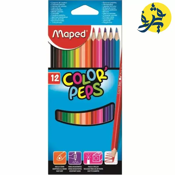 Crayon de couleur 12 couleurs - Maped