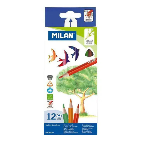 Crayon de couleur de 12 Milan - Guerfi Store