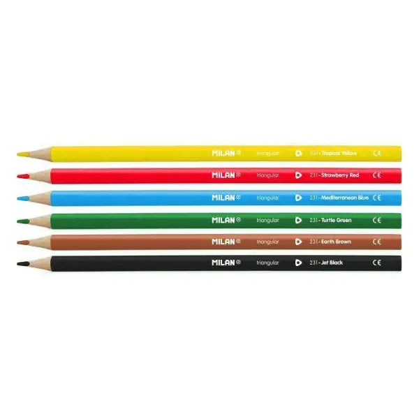 Crayon de couleurs de 6 MILAN - Guerfi Store