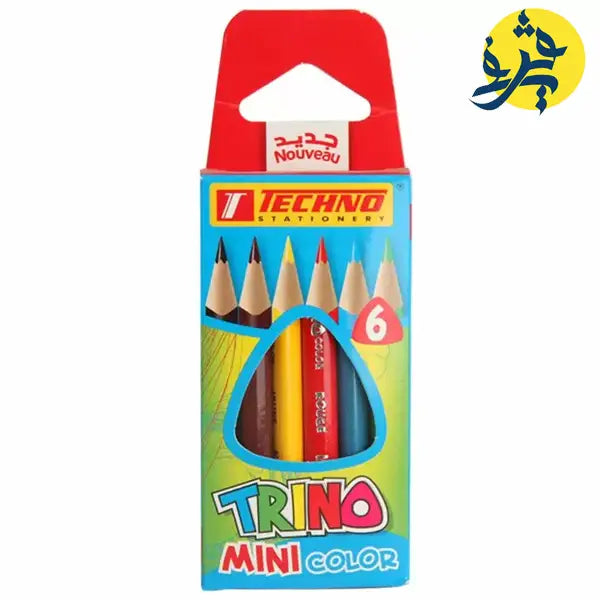 Crayon de couleurs Mini Boite de 6 pièces TRINO-TECHNO