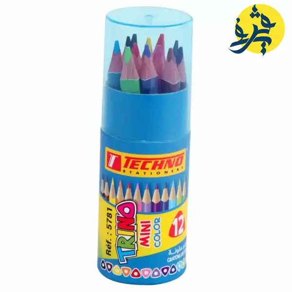 Crayon de couleurs Mini Boite ronde de 12 pièces