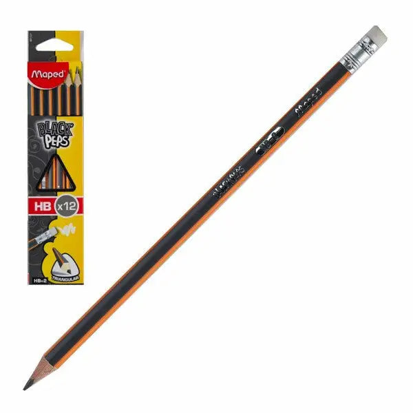 Crayon noir avec gomme BLACK’PEPS HB - Maped