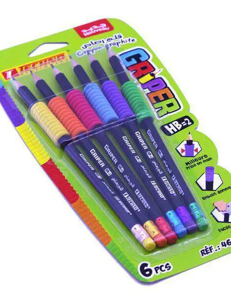 Maped Black'Peps - Pack de 10 crayons à papier - HB - 2,2 mm - embout gomme