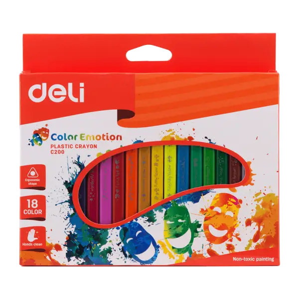 Crayons a cire ecolier de 18 deli - Guerfi Store