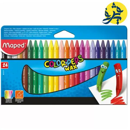 Charger l&#39;image dans la visionneuse de la galerie, Crayons cire color’peps 24 pièces - Maped
