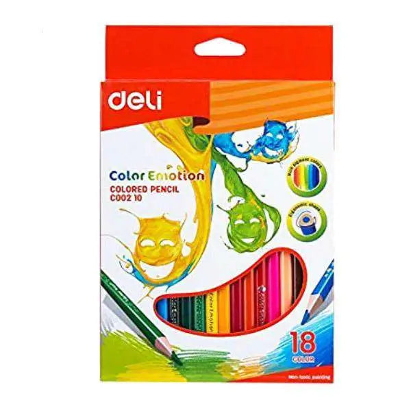Crayons couleur de 18 GM  DELI - Guerfi Store