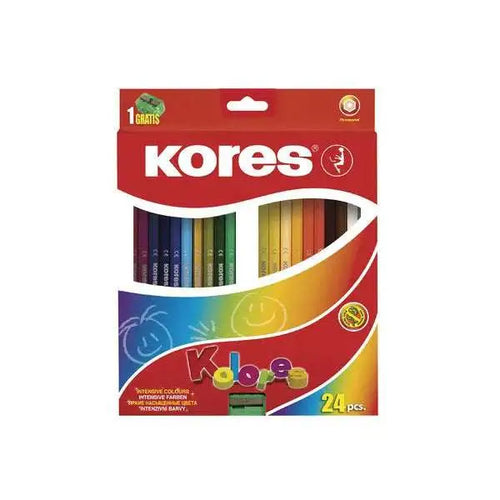 Charger l&#39;image dans la visionneuse de la galerie, Crayons couleur de 24 GM triangulaire KORES
