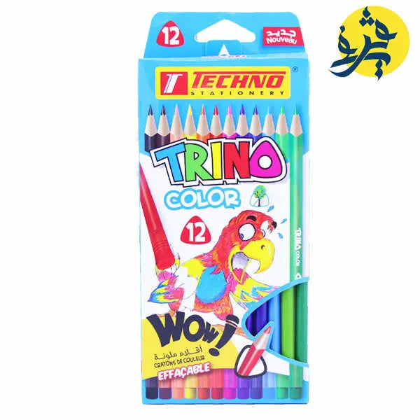 Crayons de couleur de 12 pièces long TECHNO