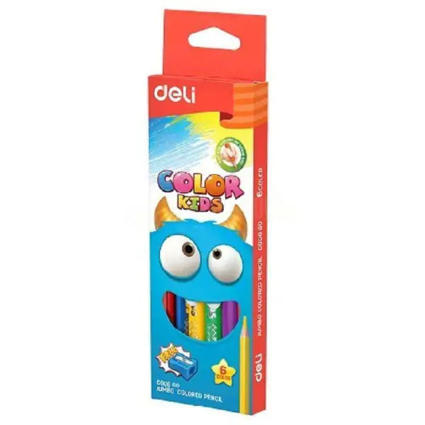 Crayons de couleur de 6 pcs GM Jumbo deli - Guerfi Store