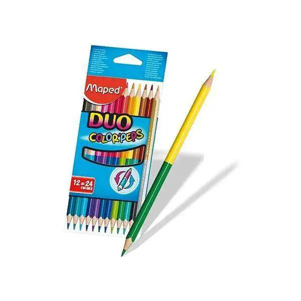 Crayons de couleur Maped Color'peps DUO 12=24 - Guerfi Store