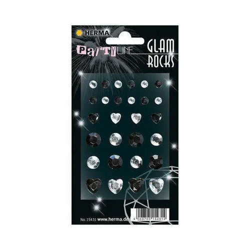 Charger l&#39;image dans la visionneuse de la galerie, Étiquettes HERMA MAGIC Glam Rocks Sticker &quot;Diamonds Black &amp; White&quot; - Guerfi Store
