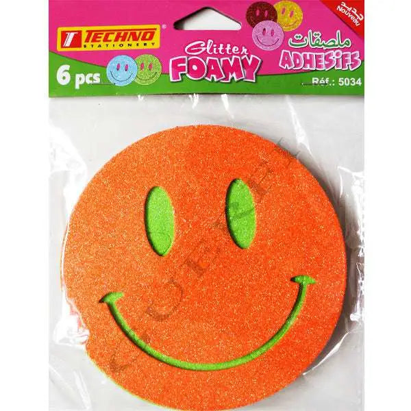 FAOM adhésifs glitter (smile) 6 pcs