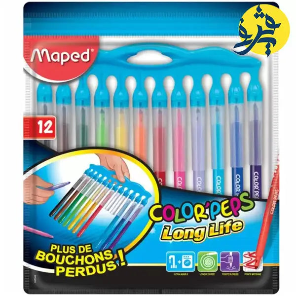 Feutres COLOR’PEP Long Life 12 Feutres - Maped