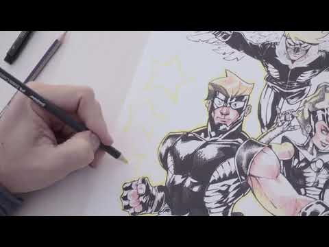 Chargez et lisez la vidéo dans la visionneuse de la galerie, Coffret cadeau Pitt Artist Pen Comic Illustration 15 pièces- Faber-Castell
