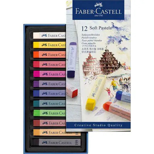 Pastels tendres boîte de 12 Pièces FABER-CASTELL