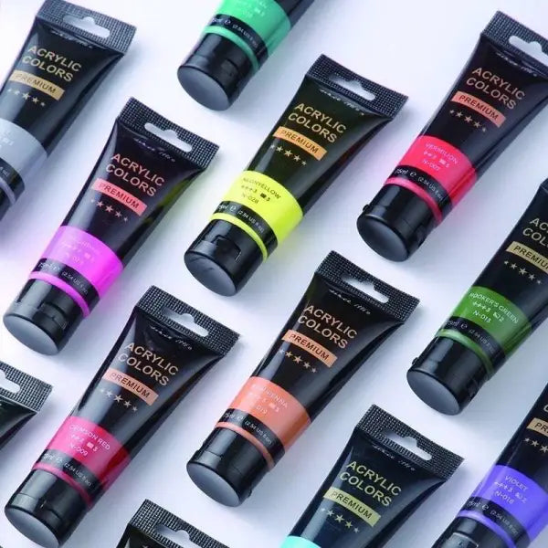 Peinture Acrylic colors premium TUBE 75 ml -jaune citron -