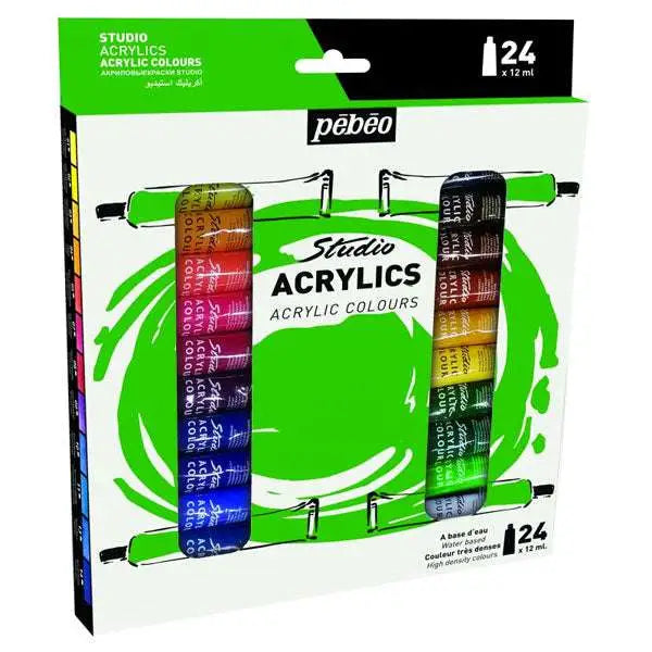 Peinture Acrylique Pébéo - Studio Acrylics - 24 x 12
