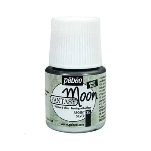 Charger l&#39;image dans la visionneuse de la galerie, Peinture Fantasy Moon  Pébéo Argent Nacré 45ml S - Guerfi Store
