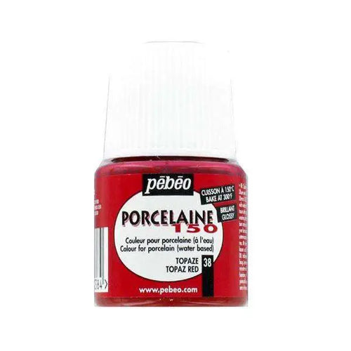 Charger l&#39;image dans la visionneuse de la galerie, Peinture Porcelaine 150 Pébéo Topaze 45ml S - Guerfi Store
