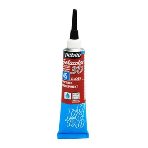 Charger l&#39;image dans la visionneuse de la galerie, Peinture tissu Setacolor 3D Gloss Rouge Piment 20ml S
