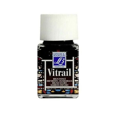 Charger l&#39;image dans la visionneuse de la galerie, Peinture Vitrail Lefrance &amp; Bourgeois Brun Foncé 50ml S
