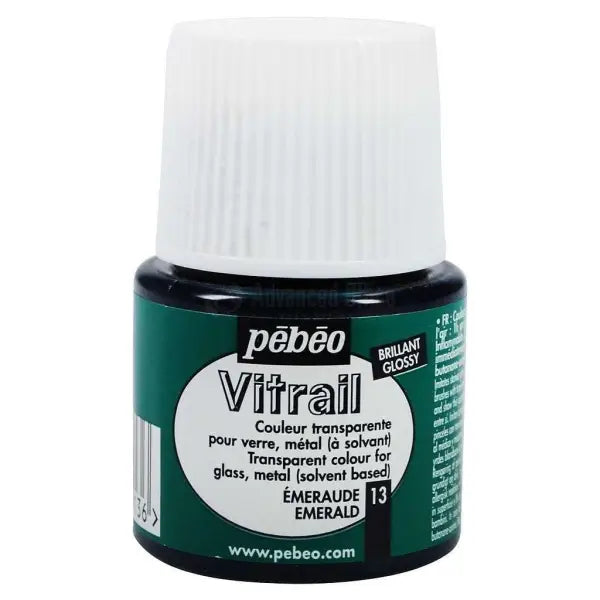 Peinture Vitrail Pébéo Transparente pour verre 45ml S