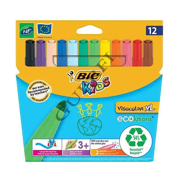 Pochette de 12 feutres XL BIC