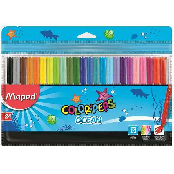 Pochette de 24 feutres MAPED Color'peps Ocean - Guerfi Store