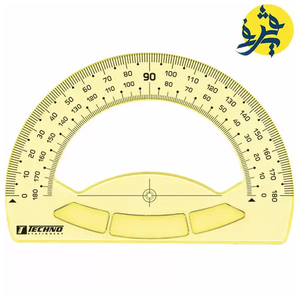 Rapporteur Ecolier 180° - Techno - Jaune