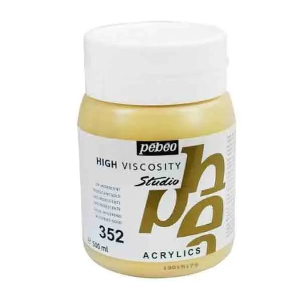 Studio Acrylics 500-Milliliter Acrylic Paint Iridescent Gold