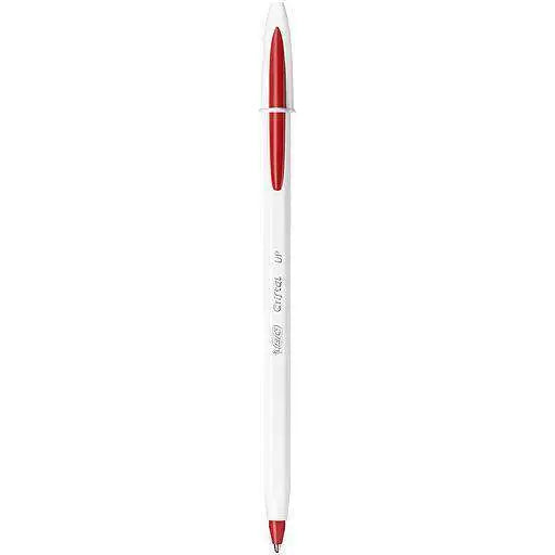 Stylo a bille  CRISTAL UP BIC ROUGE - Guerfi Store