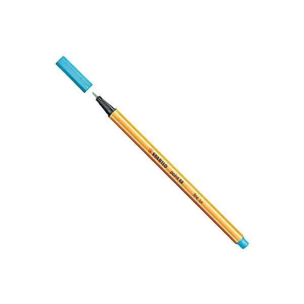 Stylo pointe fine 0.4mm STABILO couleur Bleu clair