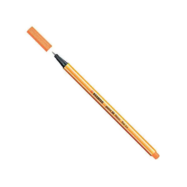 Stylo pointe fine 0.4mm STABILO couleur Orange clair