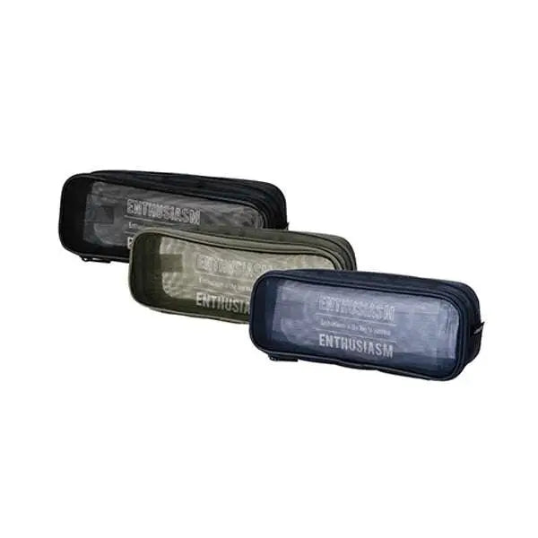 Trousse scolaire transparente a 2 compartiments DELI