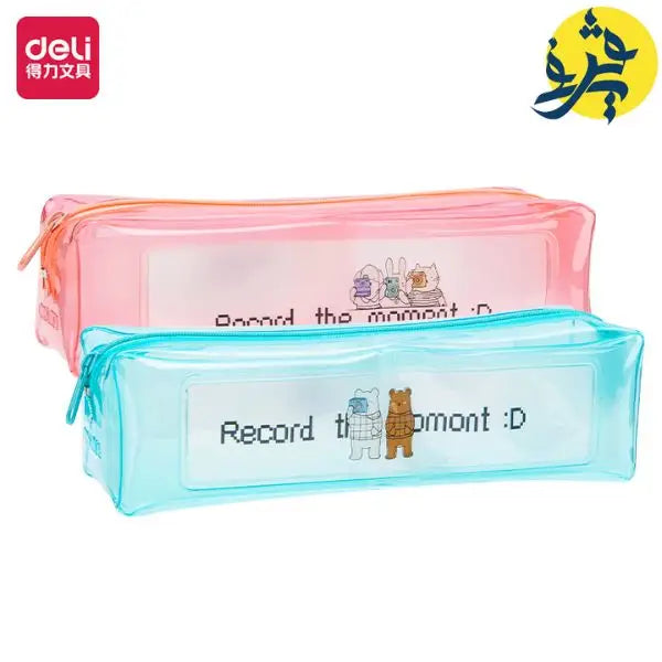 Trousse scolaire transparente PVC -DELI