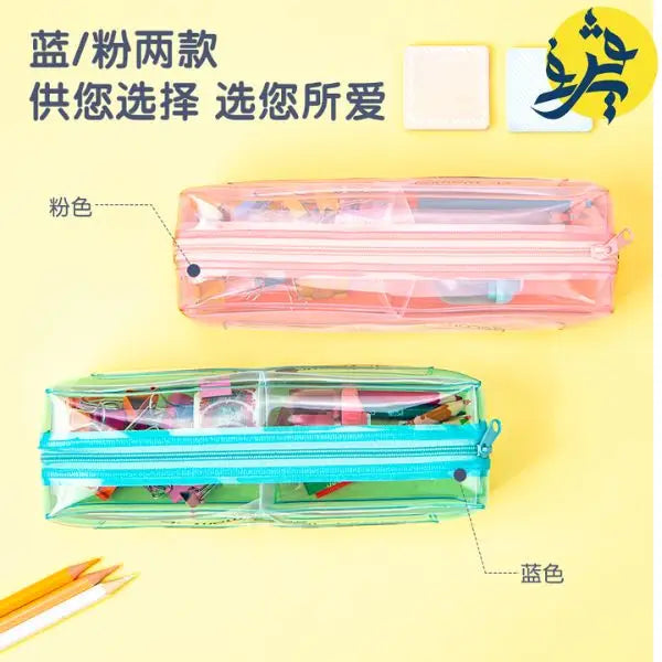 Trousse scolaire transparente PVC -DELI